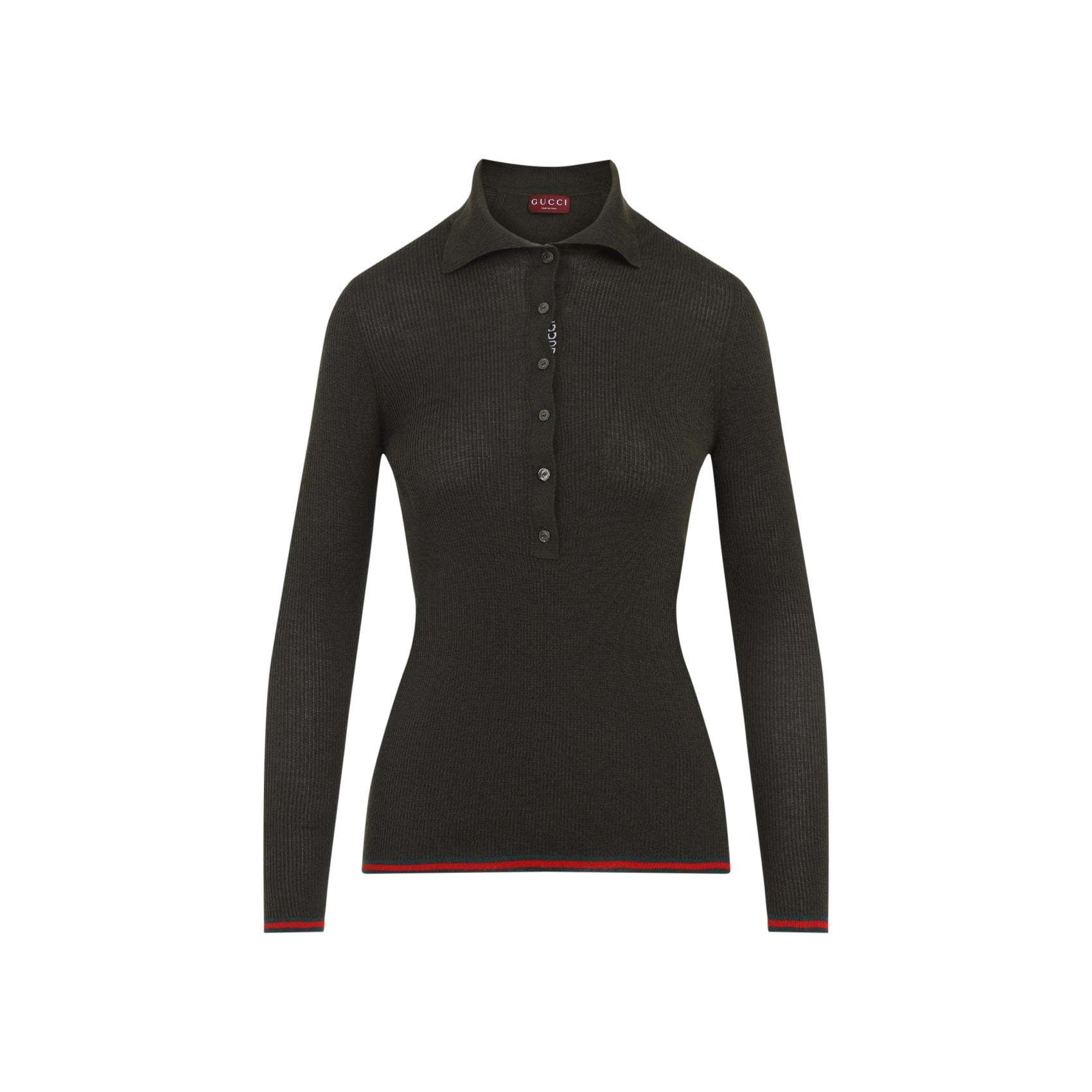 Forest Green Web Cashmere Polo