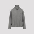 Buckle Houndstooth Bomber Jacket