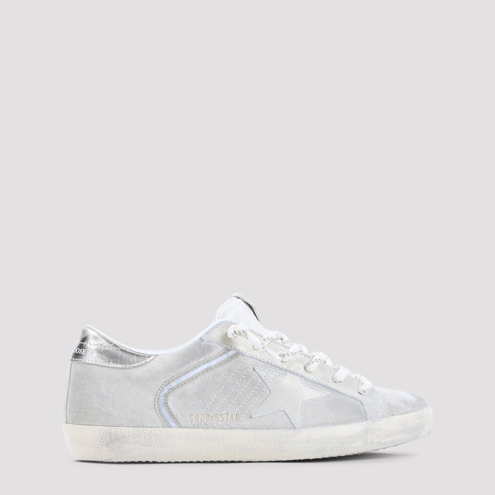 Beige Cow Leather Superstar Sneakers