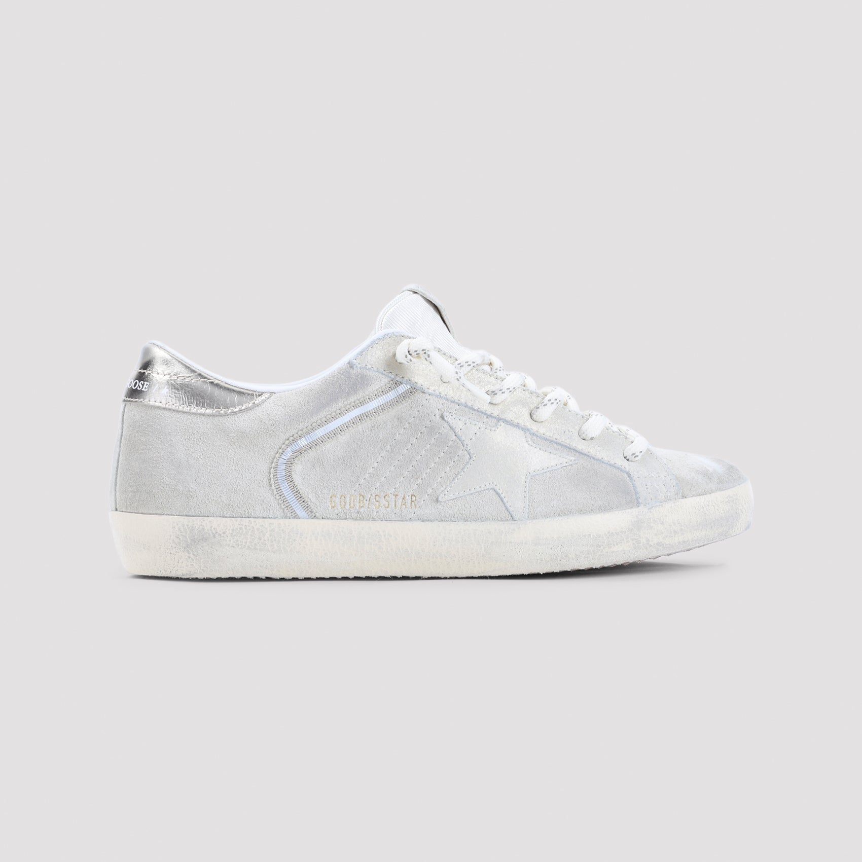 Beige Cow Leather Superstar Sneakers