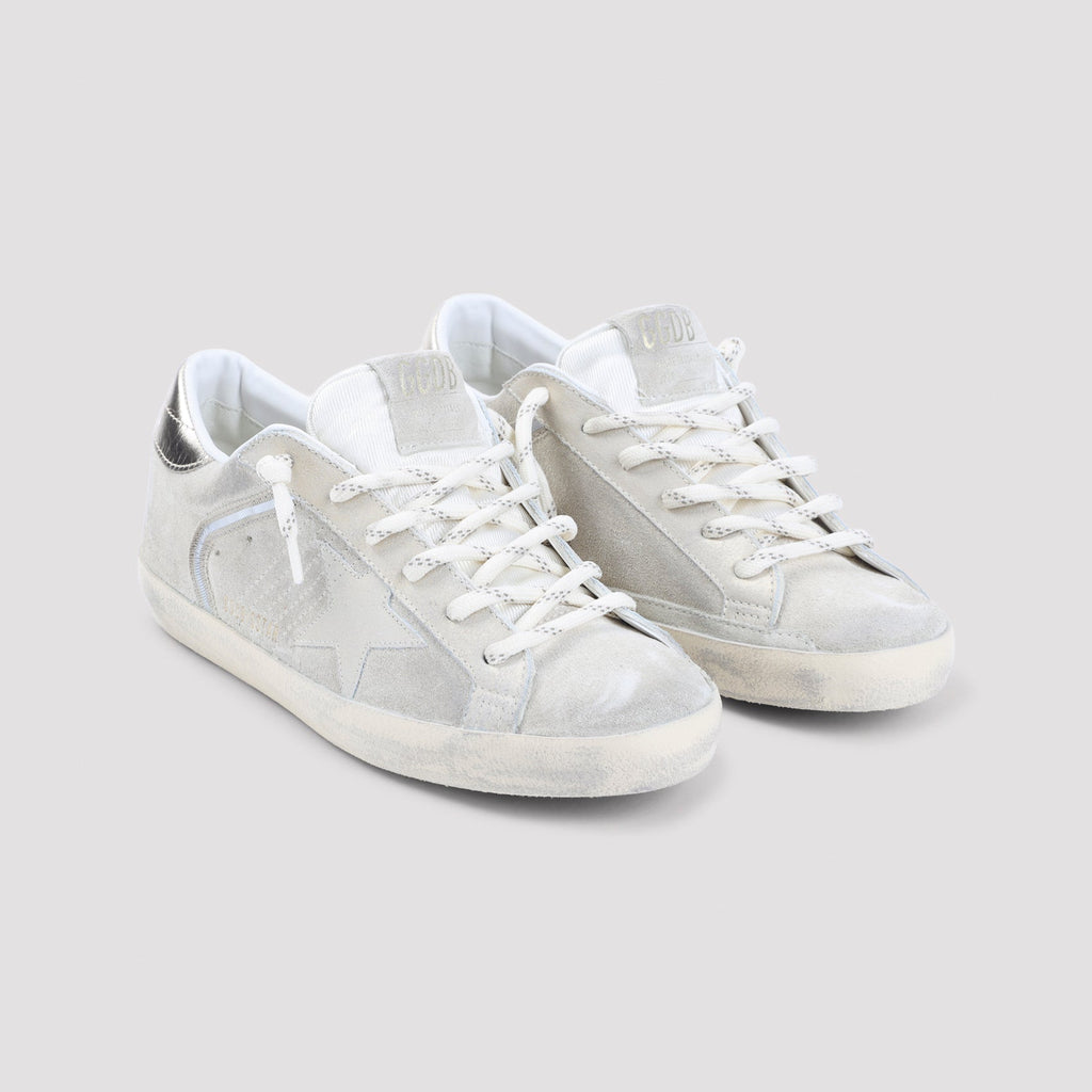 Beige Cow Leather Superstar Sneakers
