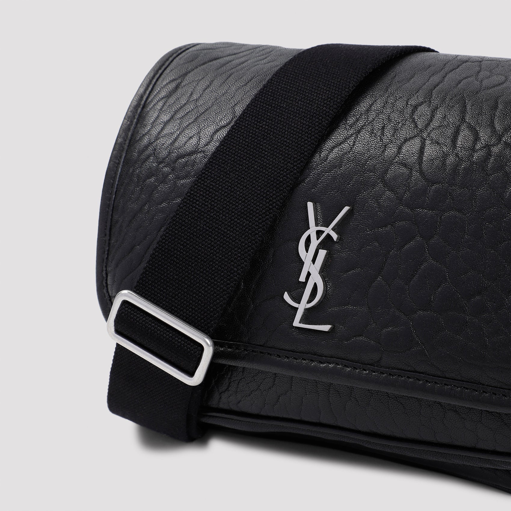 Black Leather Niki S Messanger Bag