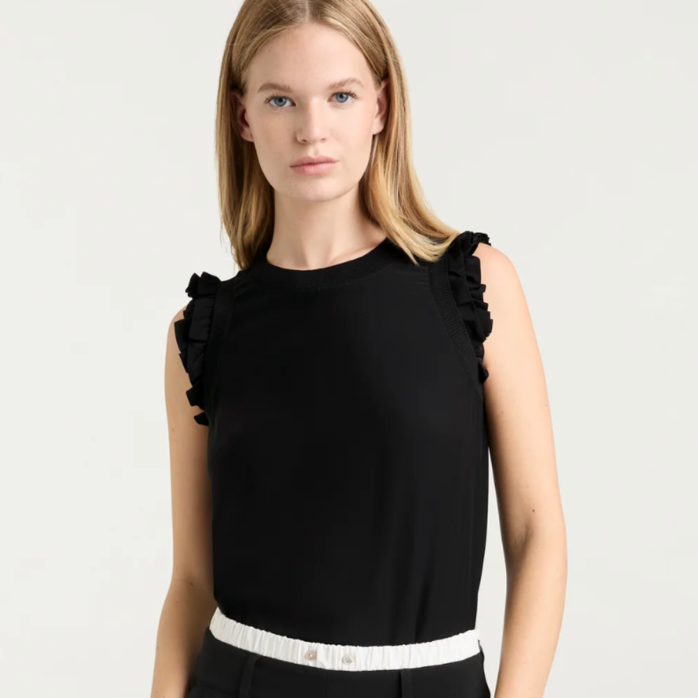 Cinq à Sept Lenore Top - Black