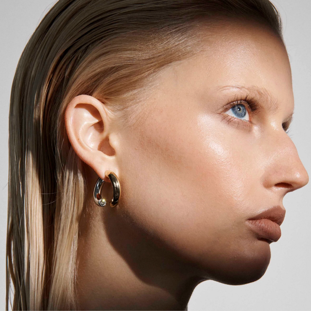 Demarson Monroe Two Tone Earrings