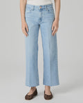 Paige Jeans Leenah Ankle Raw Hem in Brightside