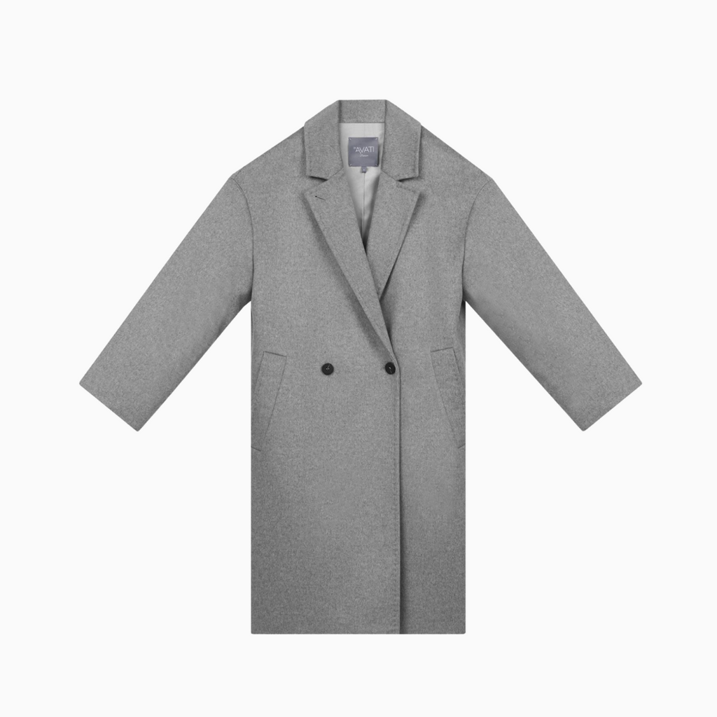 InAvati Double Breasted Coat - Grey