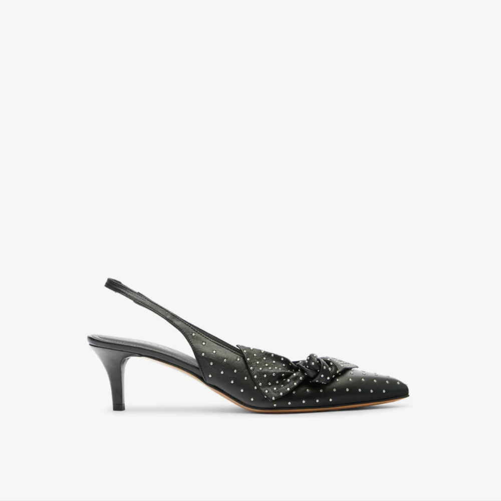 Isabel Marant Palmo Slingback Sandal - Black/Silver