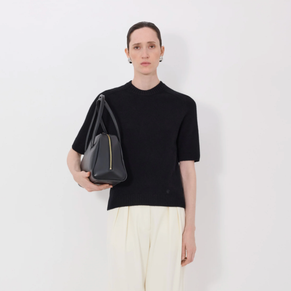 LouLou De Saison Dara Cashmere Top - Black