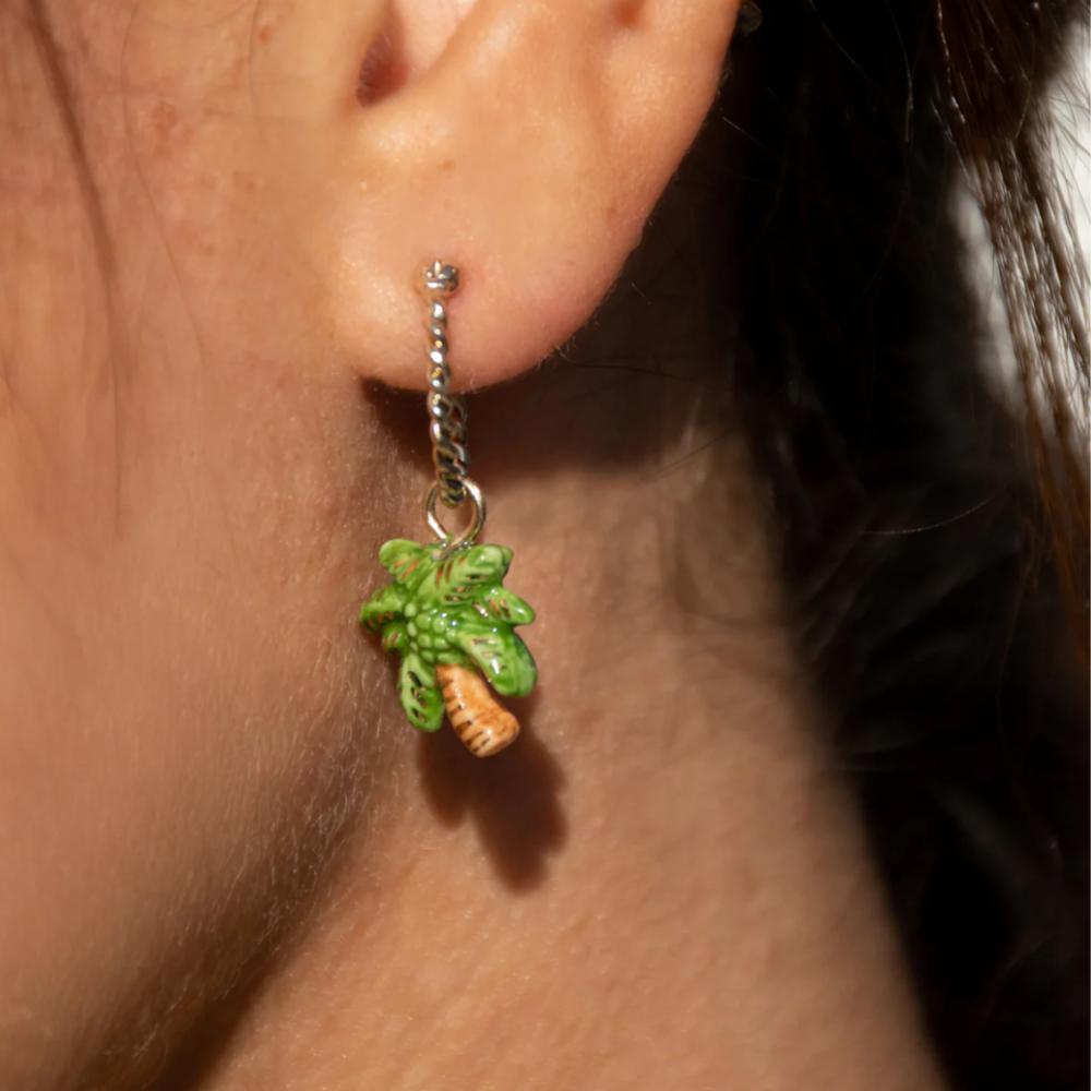 Nach Palm Tree Mini Earrings