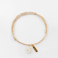 Nach Seahorse Charm Gold Bracelet