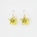 Nach Yellow Flower Pendant Earrings