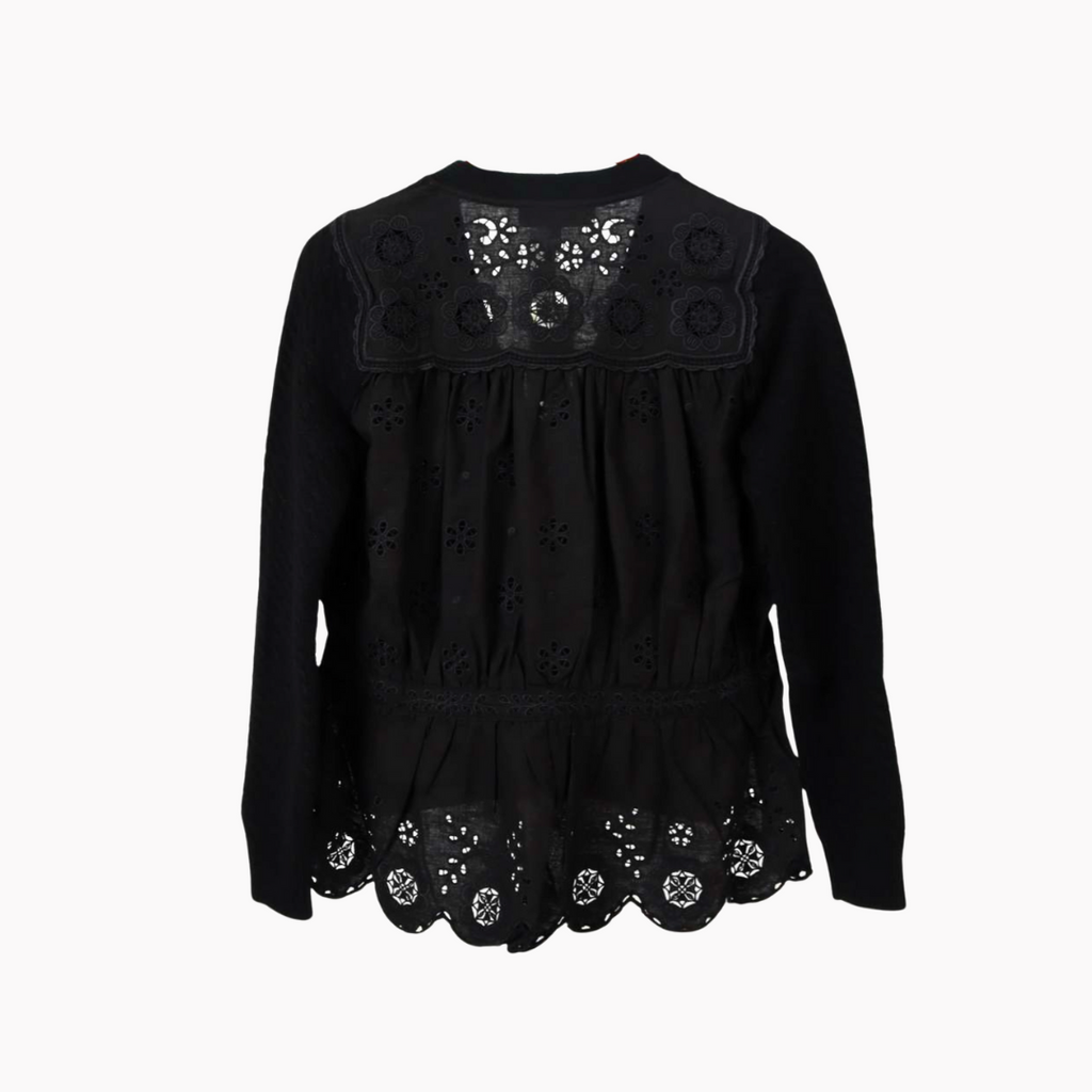 Sea NY Shanna Cardigan - Black Lace
