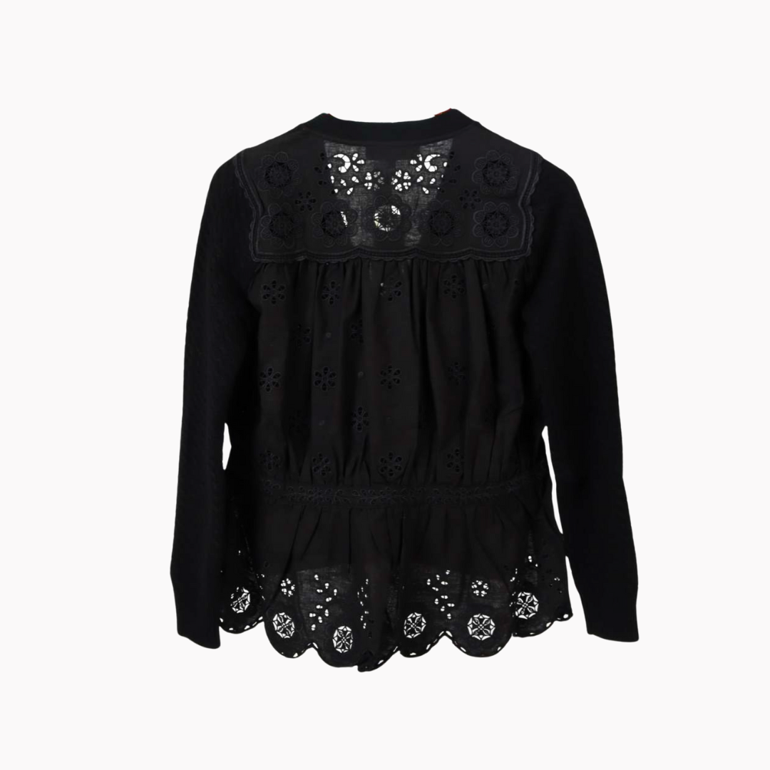 Sea NY Shanna Cardigan - Black Lace