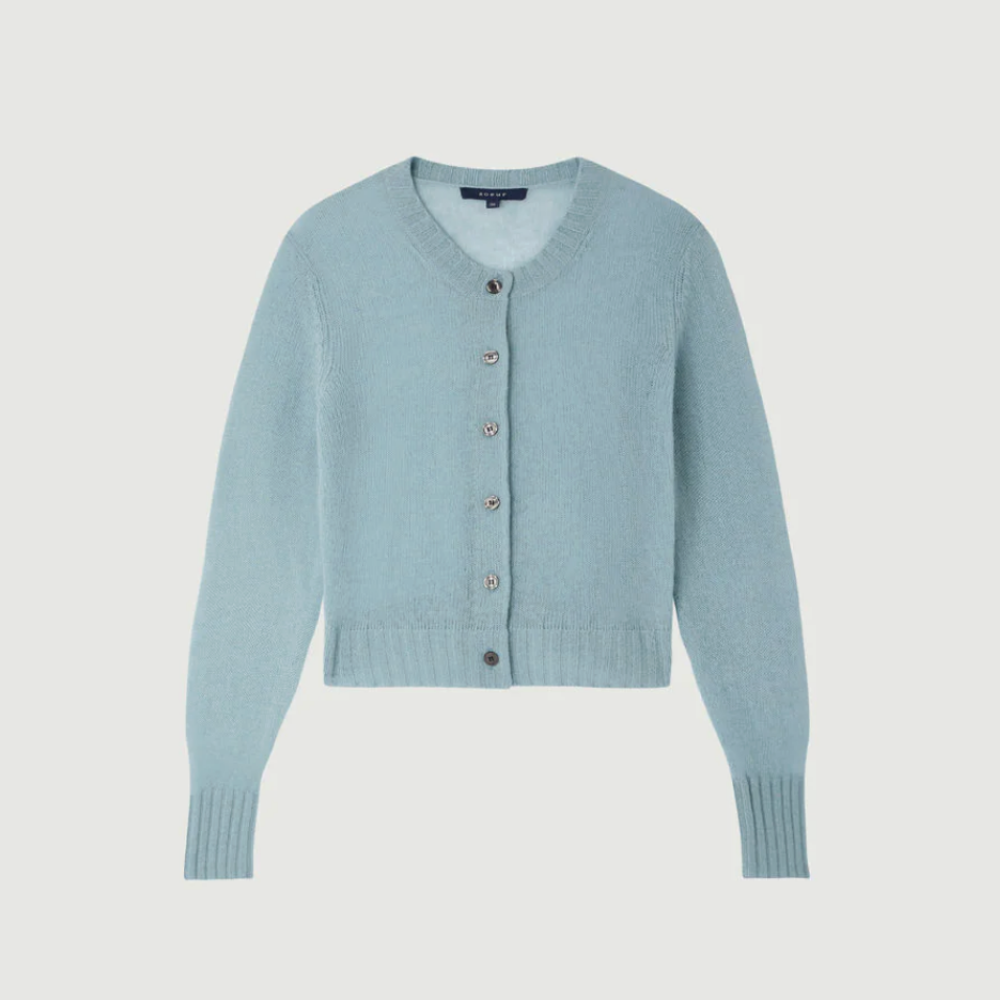 Soeur Griffith Cardigan - Bleu Celadon