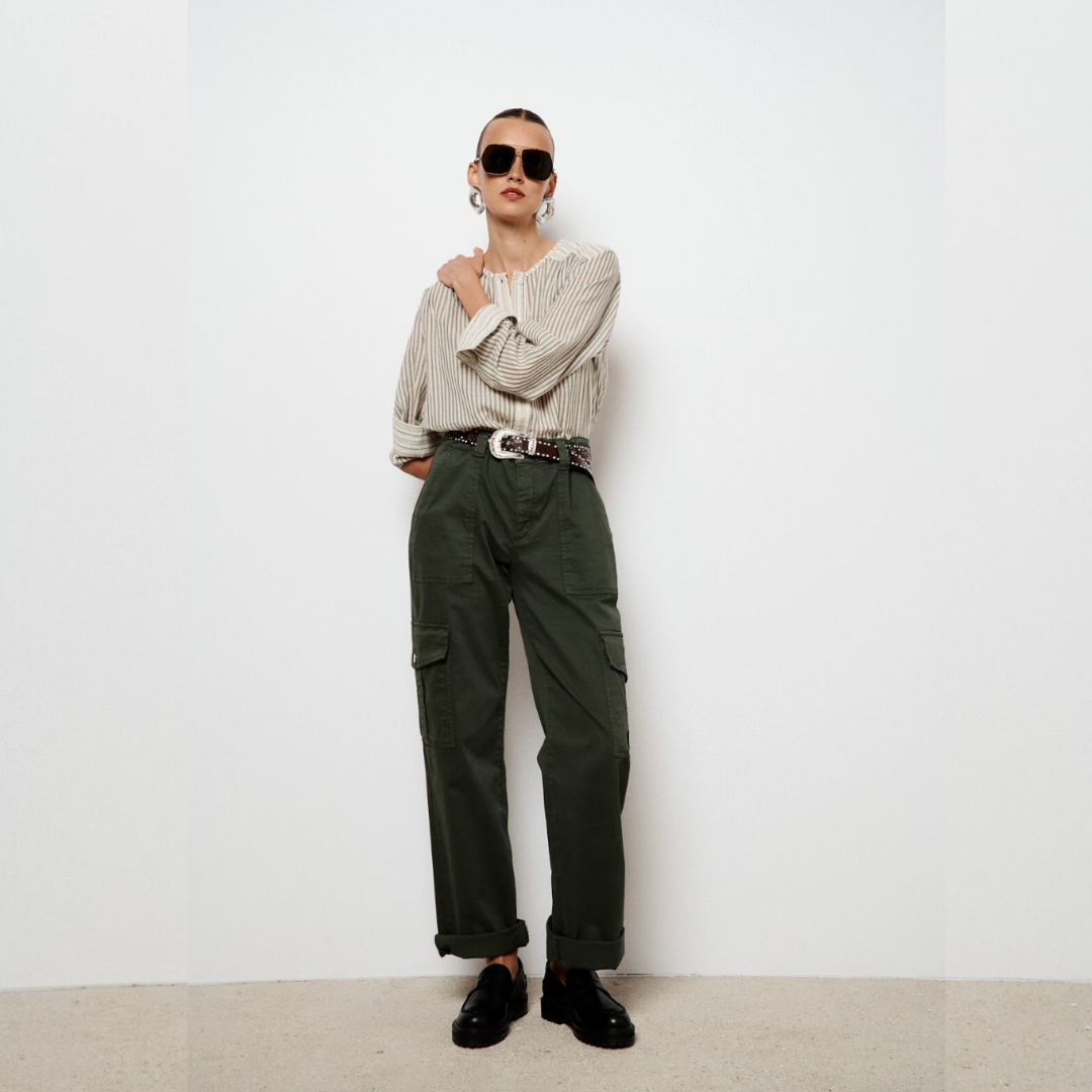 Stella Forest Denise Cargo Pants - Kaki