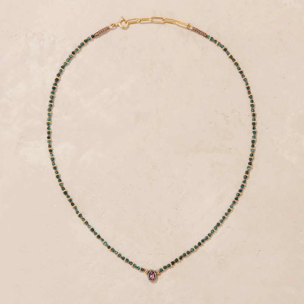Tityaravy Alhyka Necklace - Grandidierite
