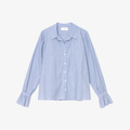 Xirena Sybil Shirt - Chambray Teal Stripe