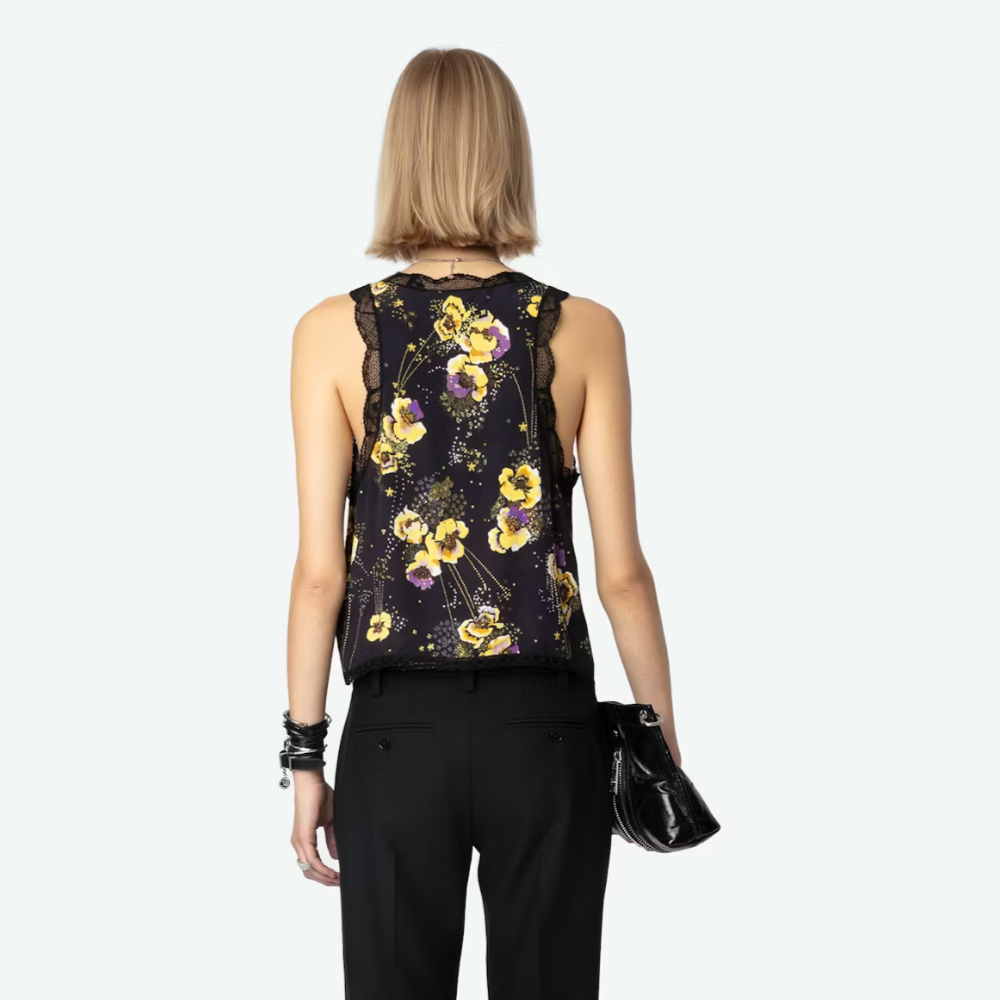 Zadig & Voltaire Em Yoko Strass Cami - Noir