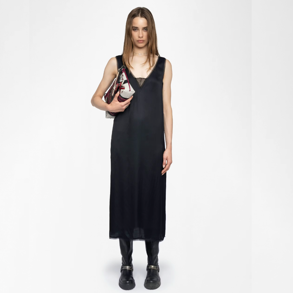 Zadig & Voltaire Renzo Satin Dress - Black