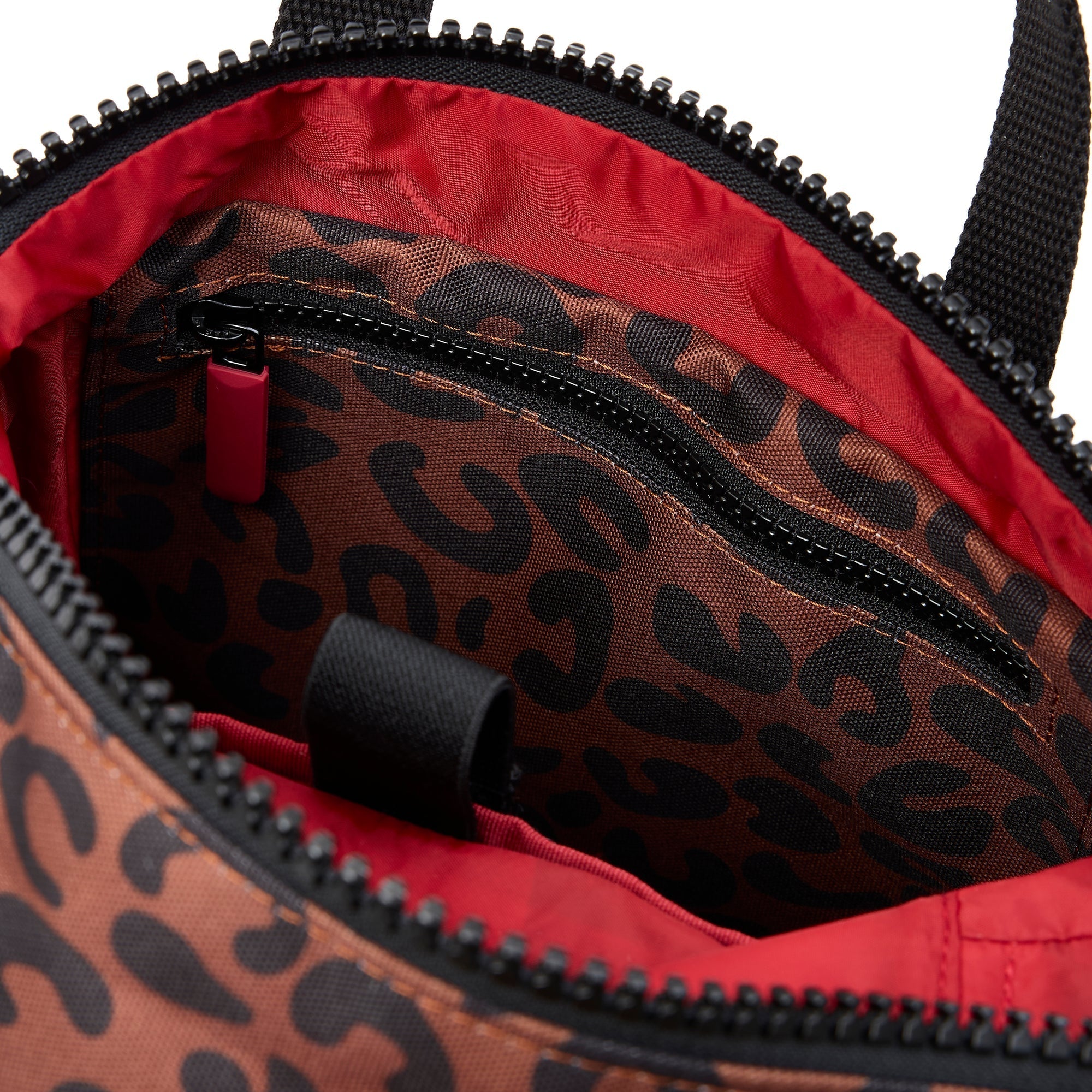 ROKA Canfield B Leopard Print Medium Recycled Canvas Bag