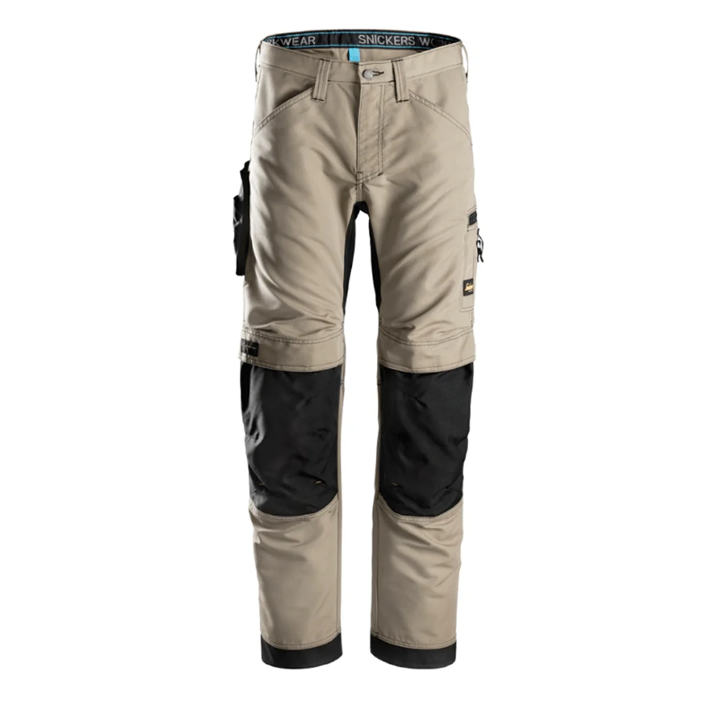 Snickers 6307 LiteWork 37,5® Work Kneepad Trousers Khaki 33" Waist - 32" Leg - Snickers 96