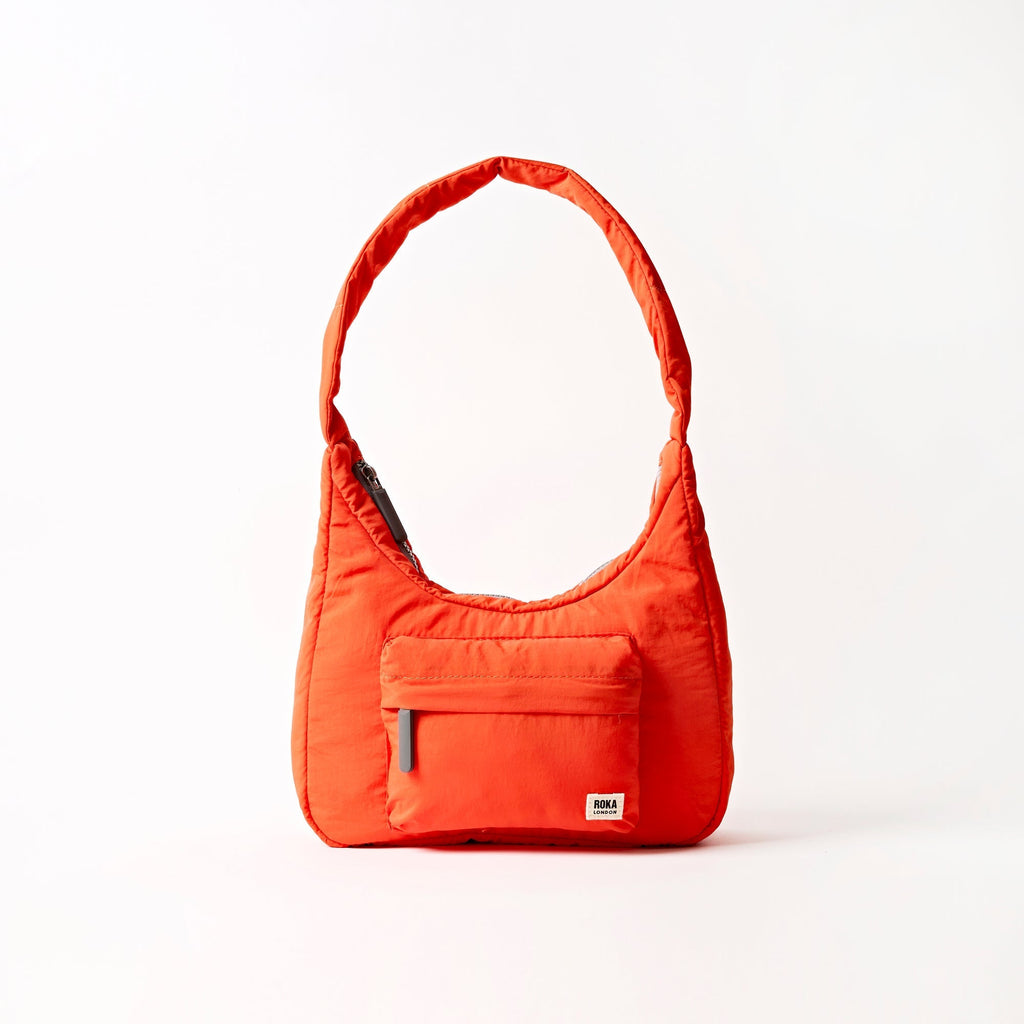 ROKA Belsize Tangerine Small Recycled Taslon Bag