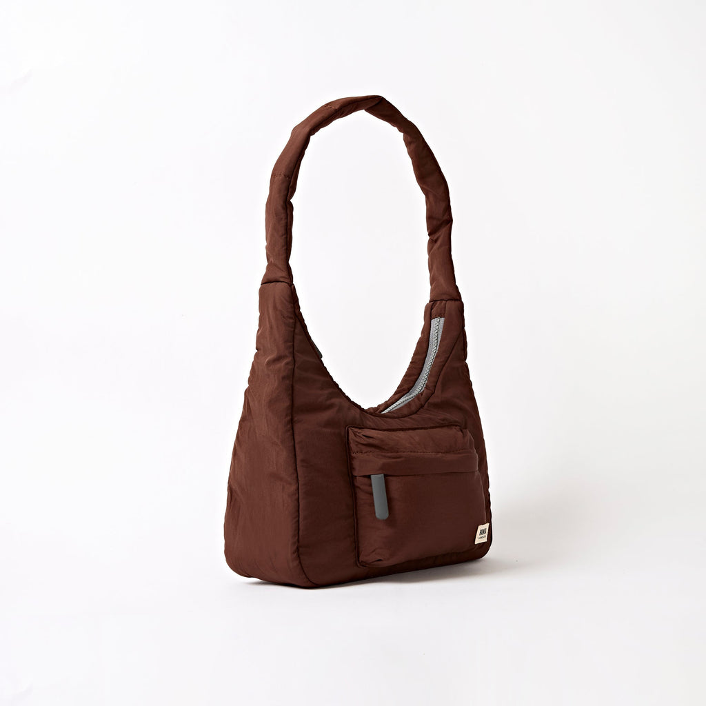 ROKA Belsize Chocolate Small Recycled Taslon Bag