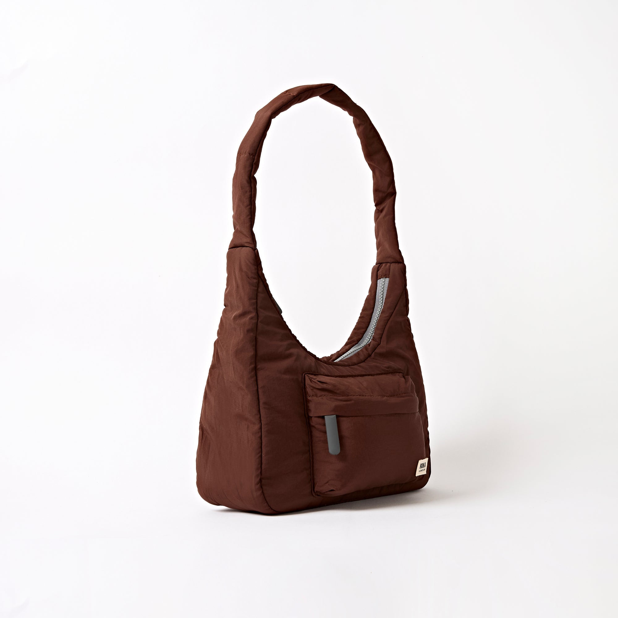ROKA Belsize Chocolate Small Recycled Taslon Bag