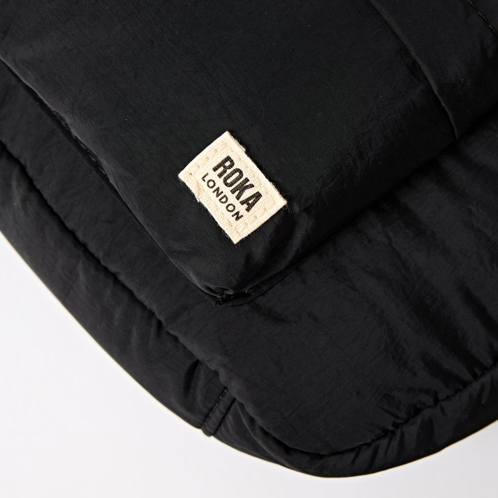 ROKA Belsize Black Small Recycled Taslon Bag