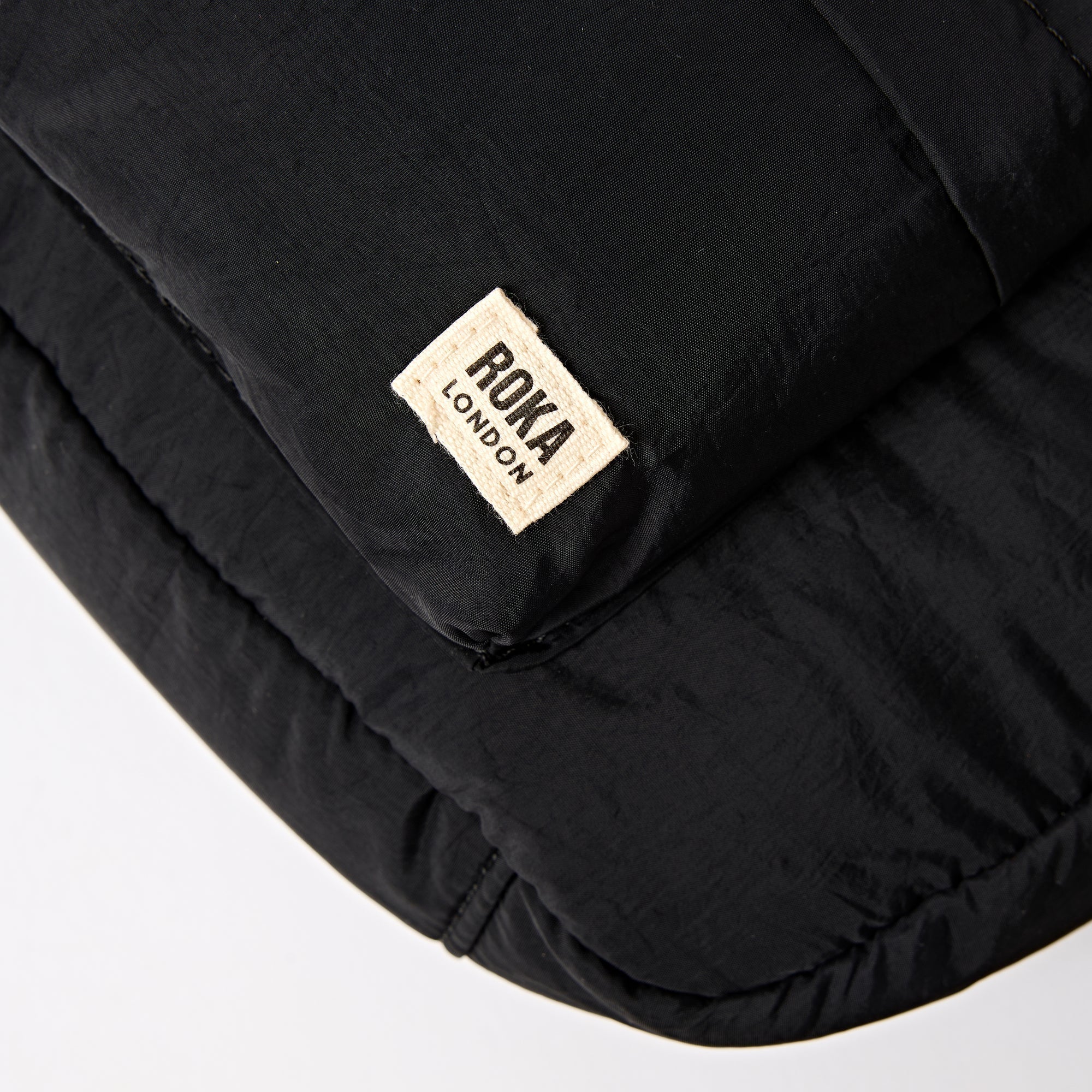 ROKA Belsize Black Small Recycled Taslon Bag