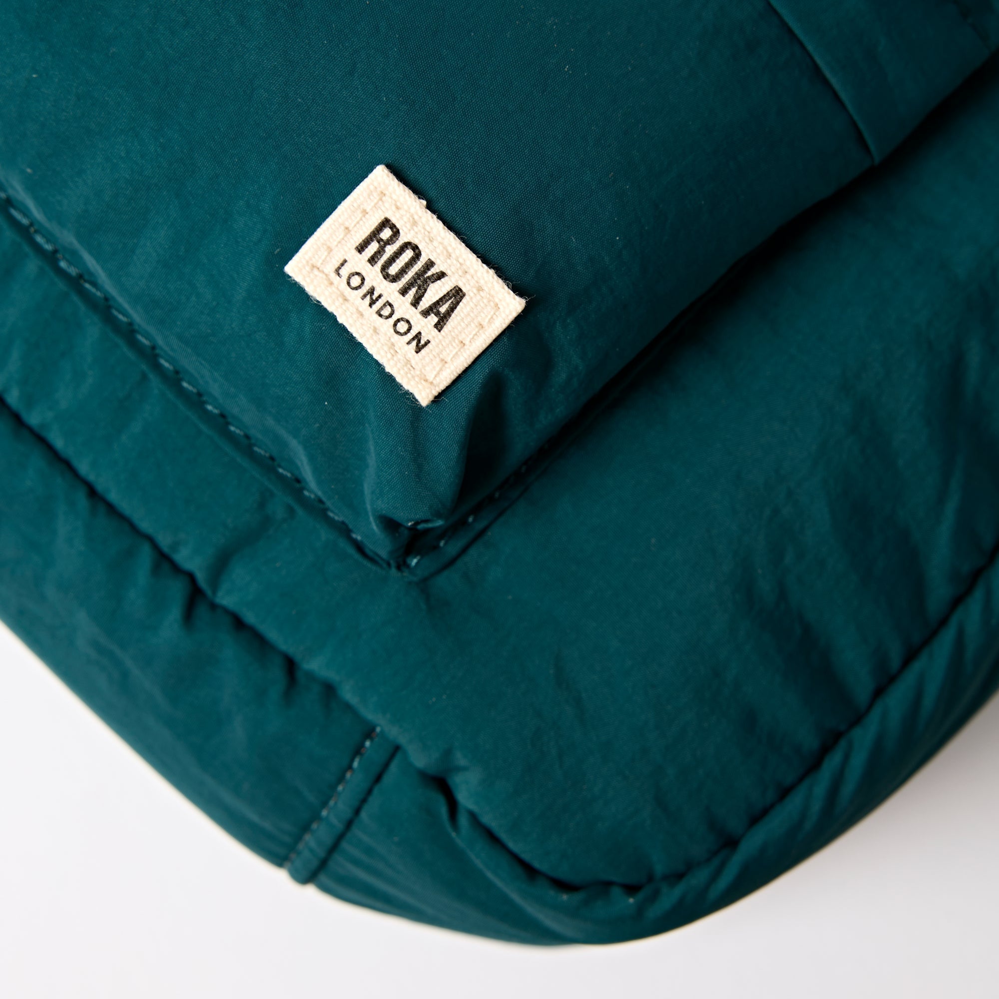 ROKA Belsize Teal Small Recycled Taslon Bag