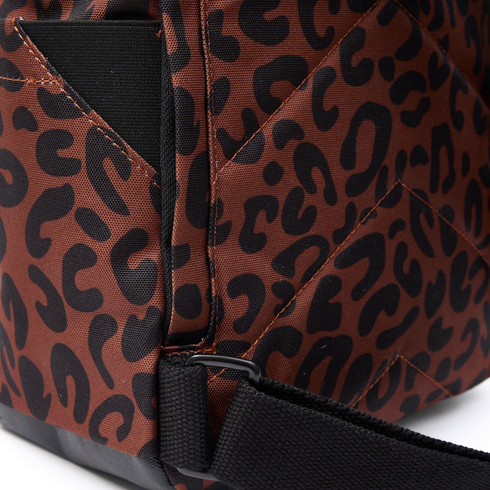 ROKA Canfield B Leopard Print Medium Recycled Canvas Bag