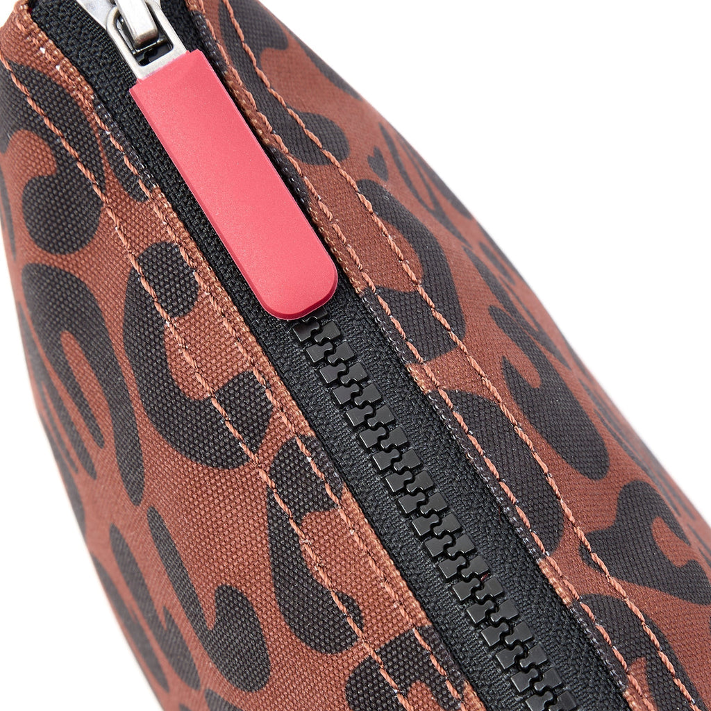 ROKA Carnaby Crossbody XL Leopard Print Recycled Canvas Bag