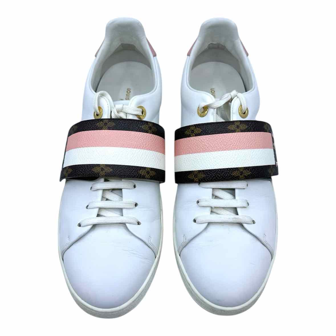 LOUIS VUITTON Size 11 White Sneakers
