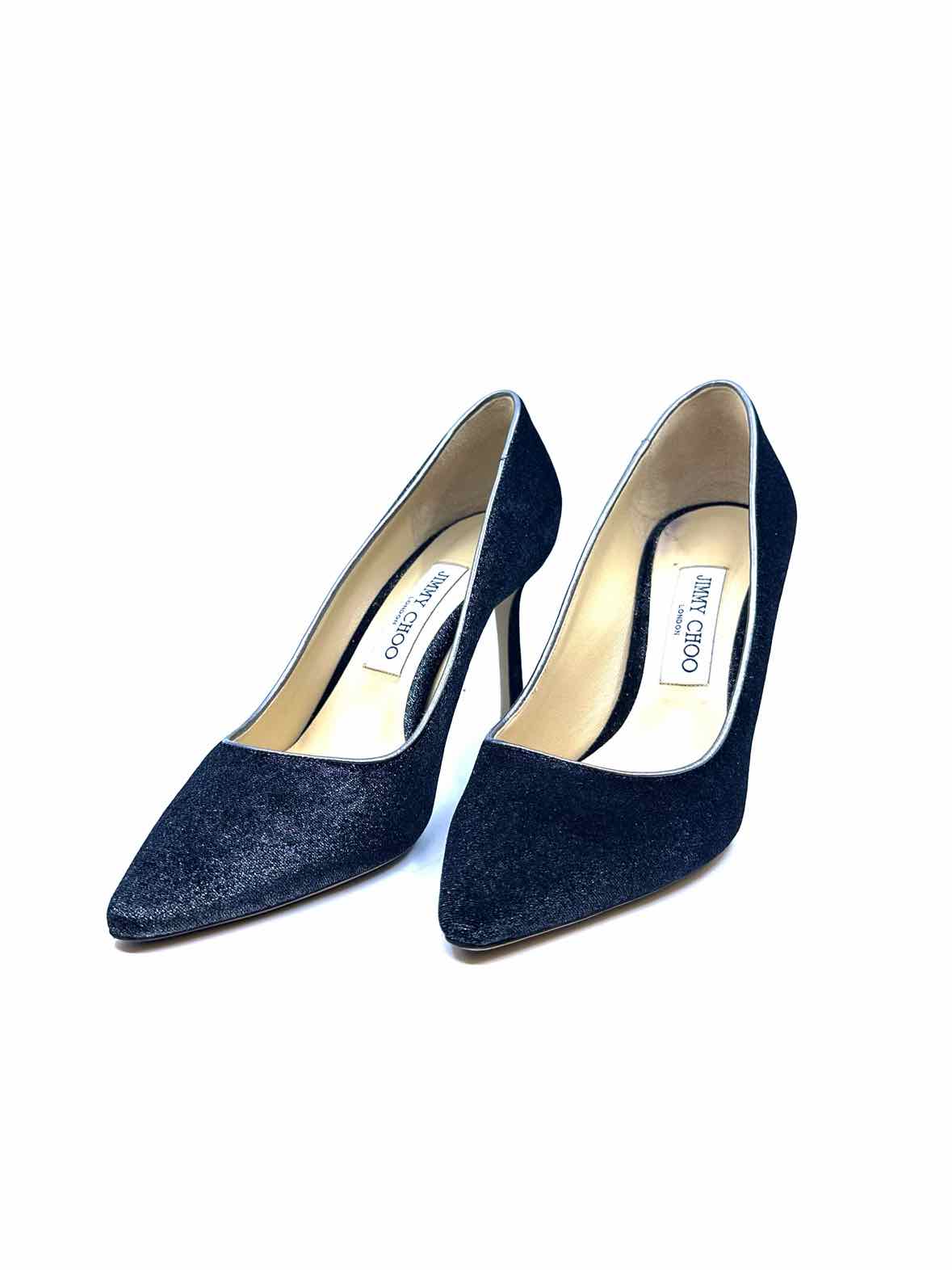 JIMMY CHOO Silver Pumps Size 8.5