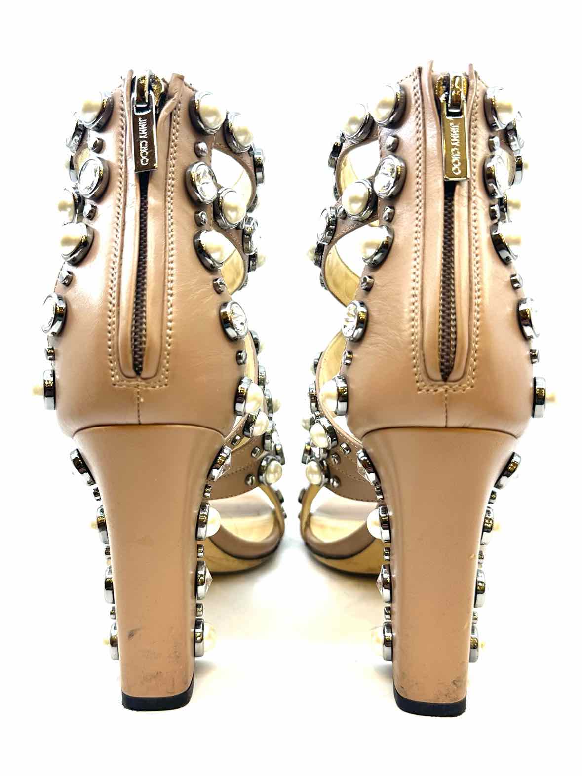JIMMY CHOO Size 6 Nude Sandals