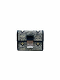 MCM Black, Cream Canvas Monogram Wallet