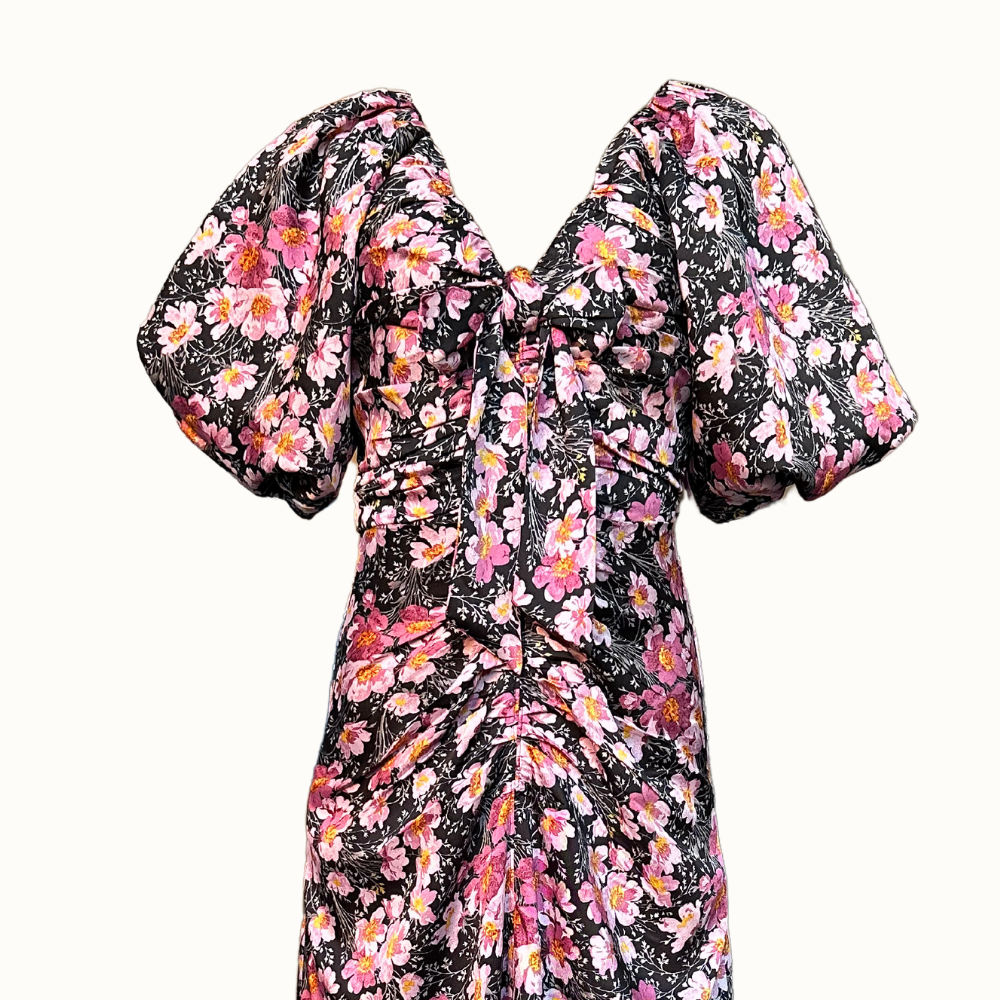 Cinq à Sept Brenton Cosmo Dress - Black/Mauve