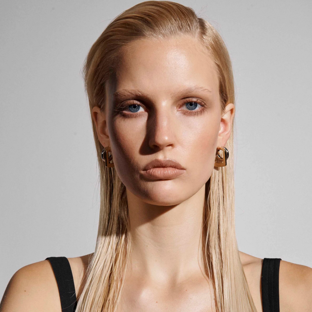 DeMarson Tina Mini Two-Tone Earrings