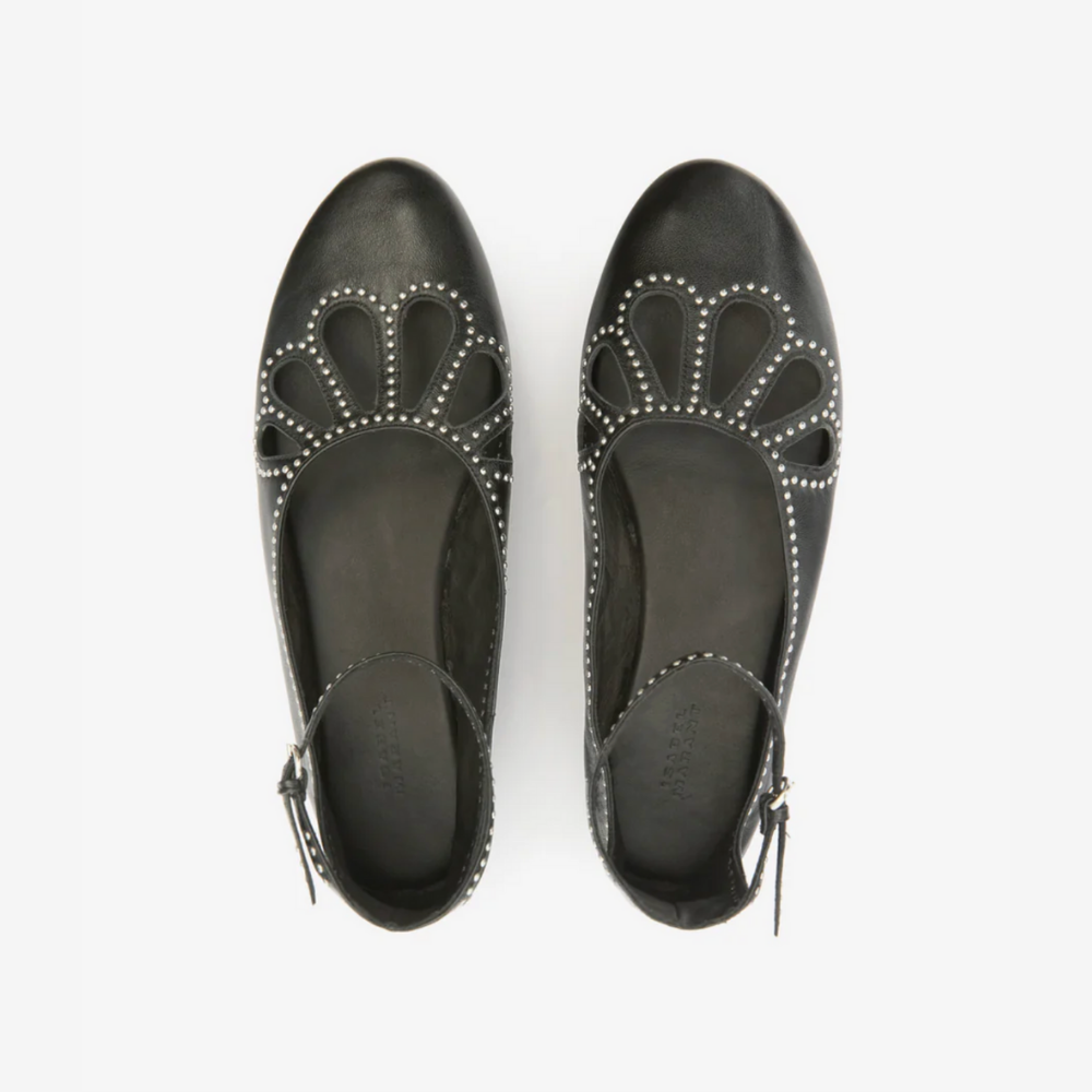 Isabel Marant Bloris Ballerinas - Black/Silver