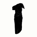 Isabel Marant Cyane Dress - Black Zebra Devorè