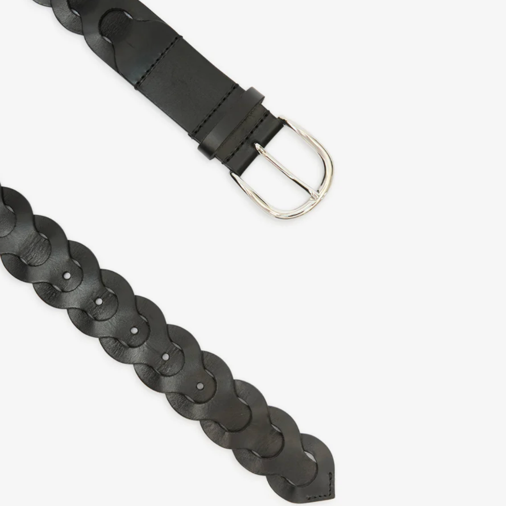 Isabel Marant Edena Belt - Black/Silver