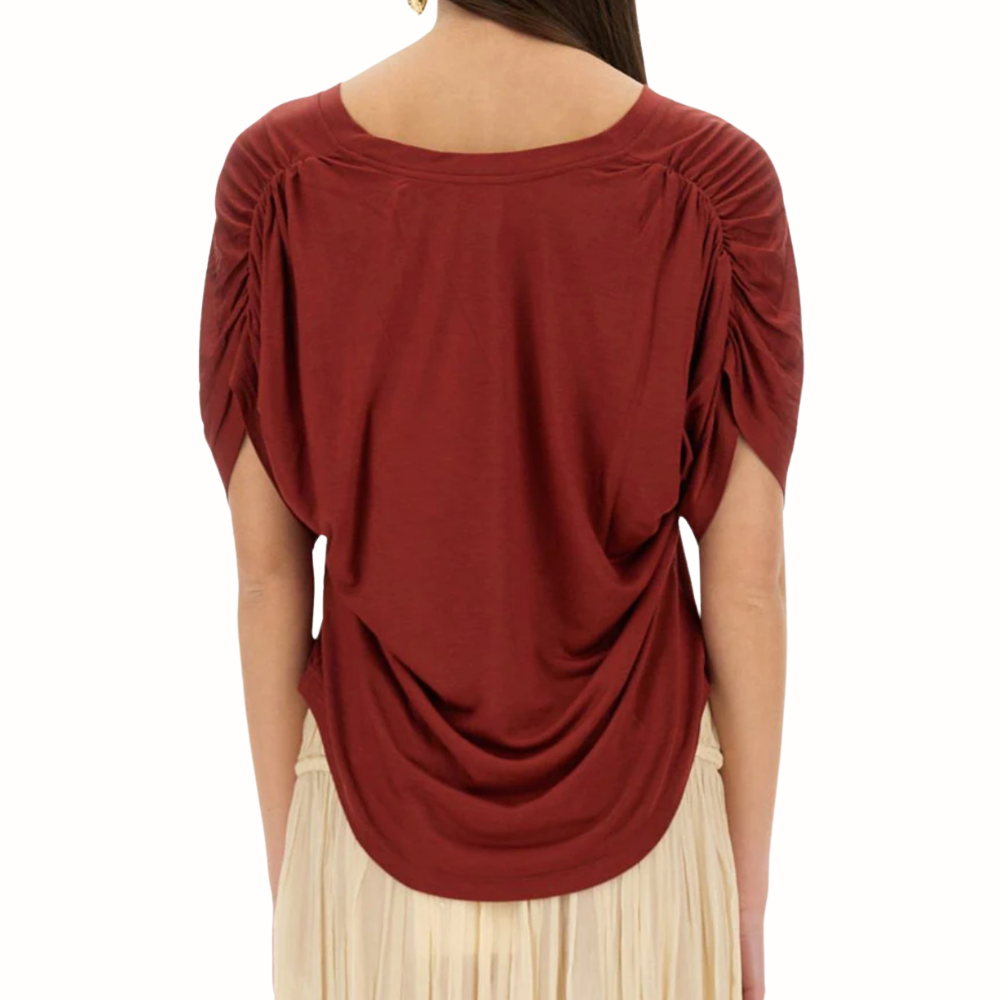 Isabel Marant Emmanuela Top - Dark Rust