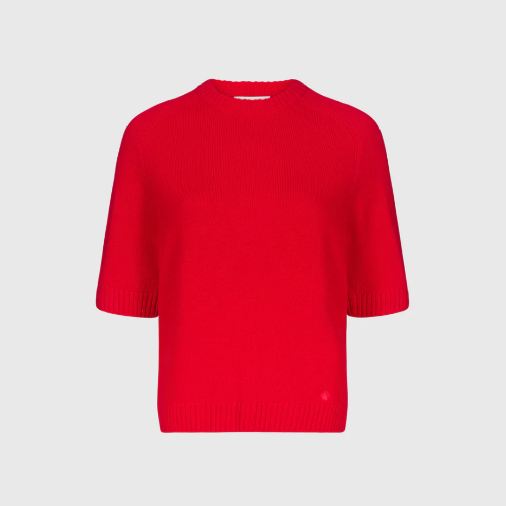 LouLou De Saison Dara Cashmere Top - Red
