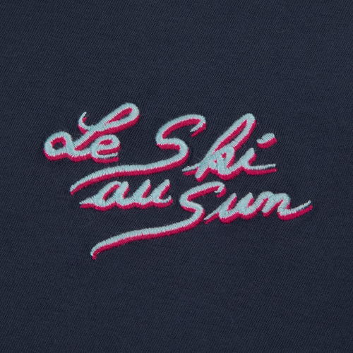 Maison Labiche Popincourt Ski au Sun T-Shirt - Midnight Blue