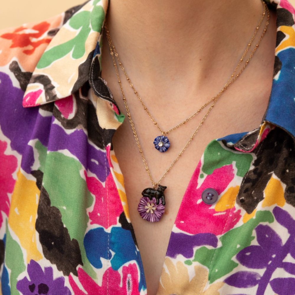 Nach Blue Aster Necklace