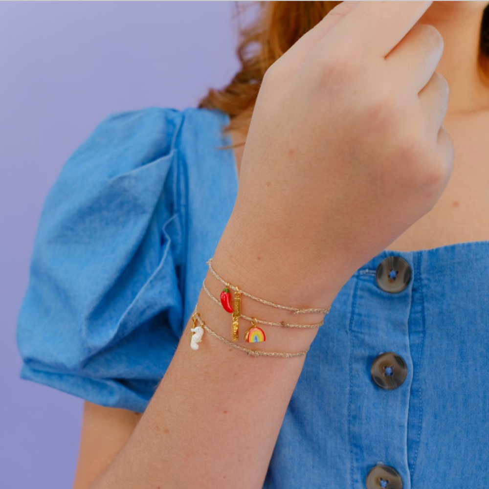 Nach Chili Charm Gold Bracelet