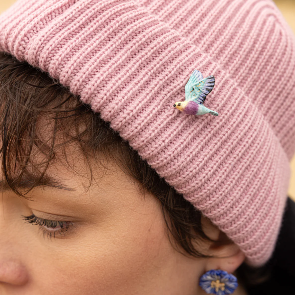 Nach Pink & Blue Bird Pin
