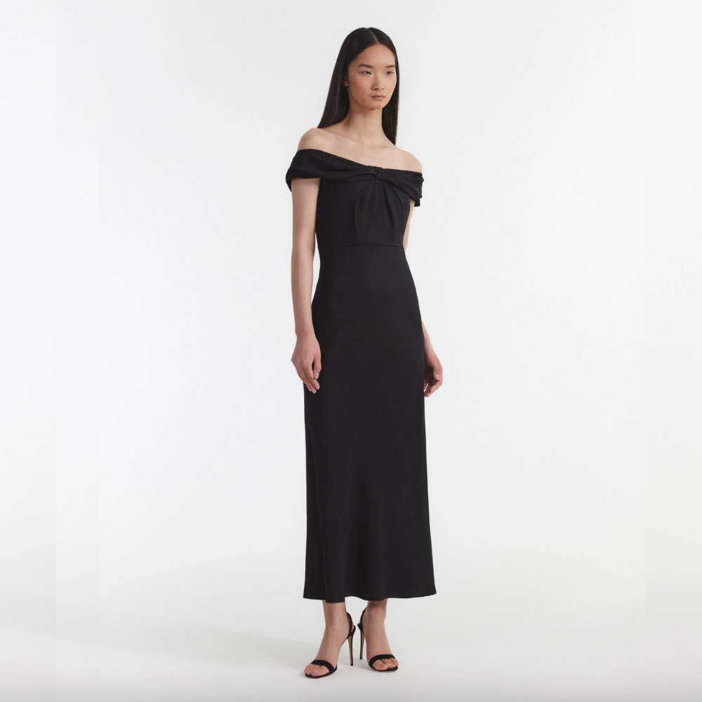 Saloni Eloise Dress - Black