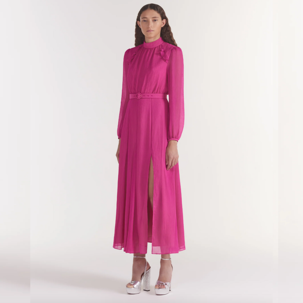Saloni Jacqui-B Dress - Posey Pink